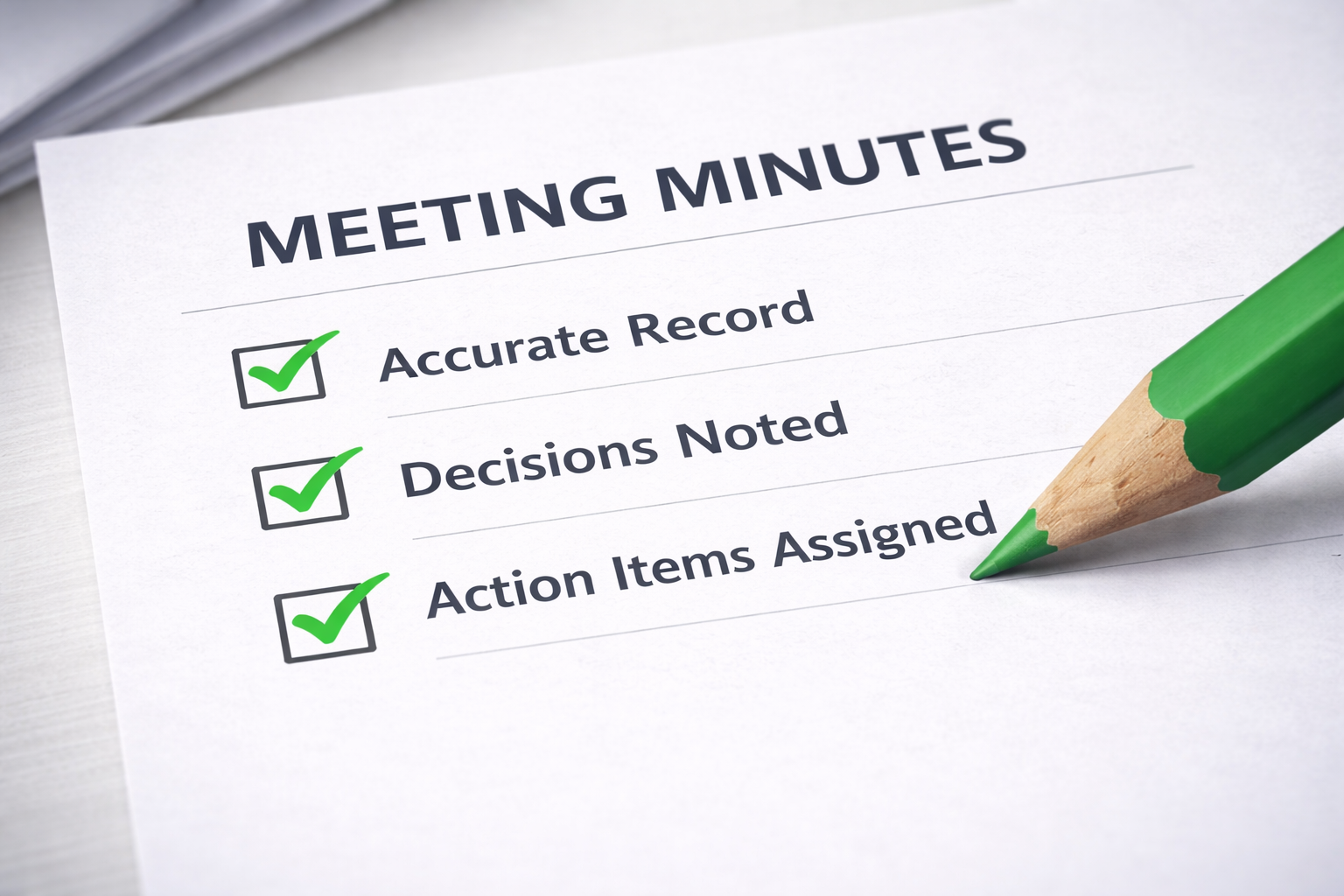 What Boards Should Expect From Their Meeting Minutes